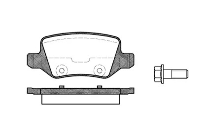 Комплект тормозных колодок WOKING P9183.00